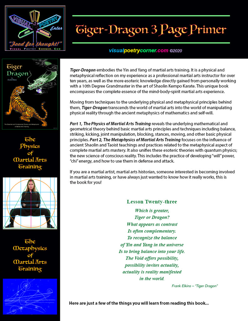 FREE Tiger Dragon 3 Page Primer